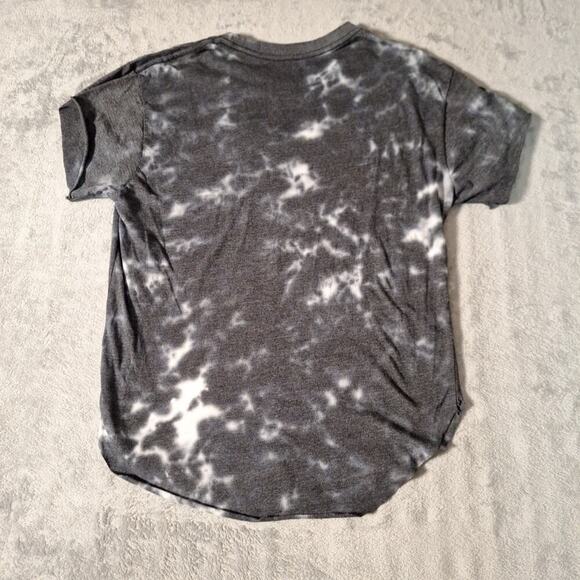AC/DC High Voltage Graphic Gray Tie Dye T-Shirt Size Medium Black White - Picture 7 of 9